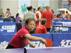 重庆市第三届老运会乒乓球比赛
